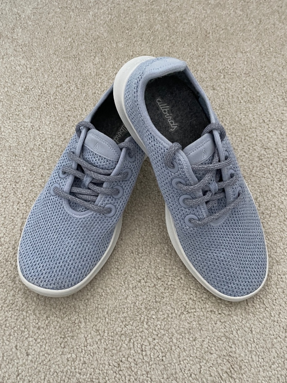Allbirds Tree Runners in Women's Sneakers - Size 8 - Light Periwinkle Blue